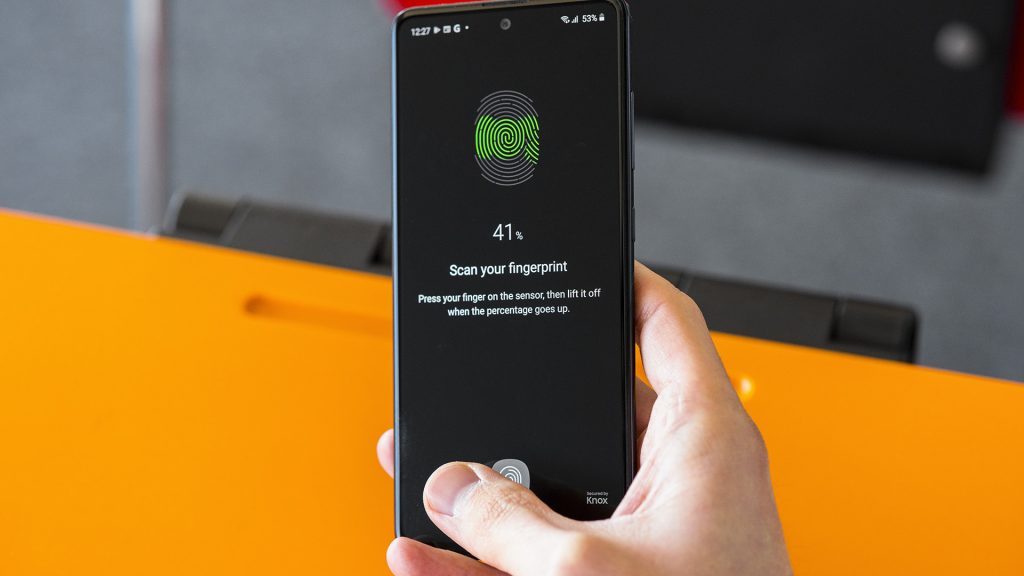 Samsung Galaxy A51 Under display fingerprint