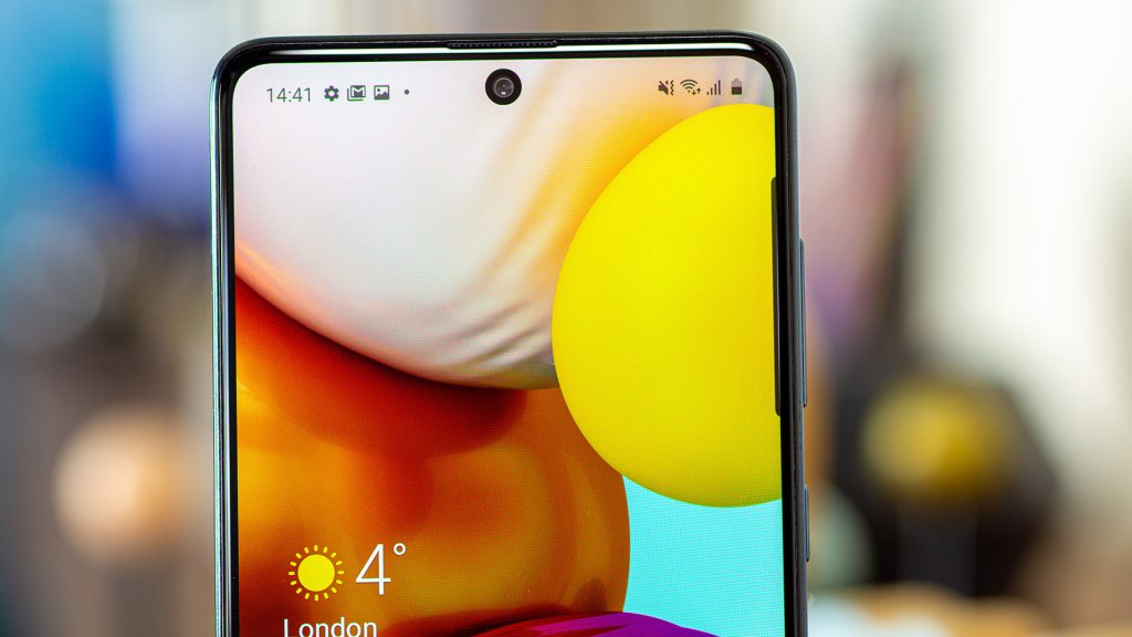 Samsung Galaxy A71 Under display notch