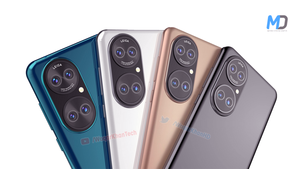 Huawei P50 back design and camera setup