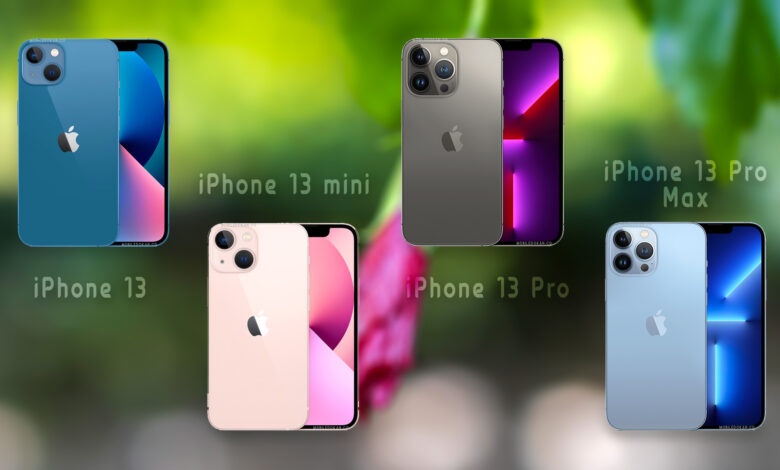 Apple iPhone 13 vs 13 mini vs 13 Pro vs 13 Pro Max Compare 2023