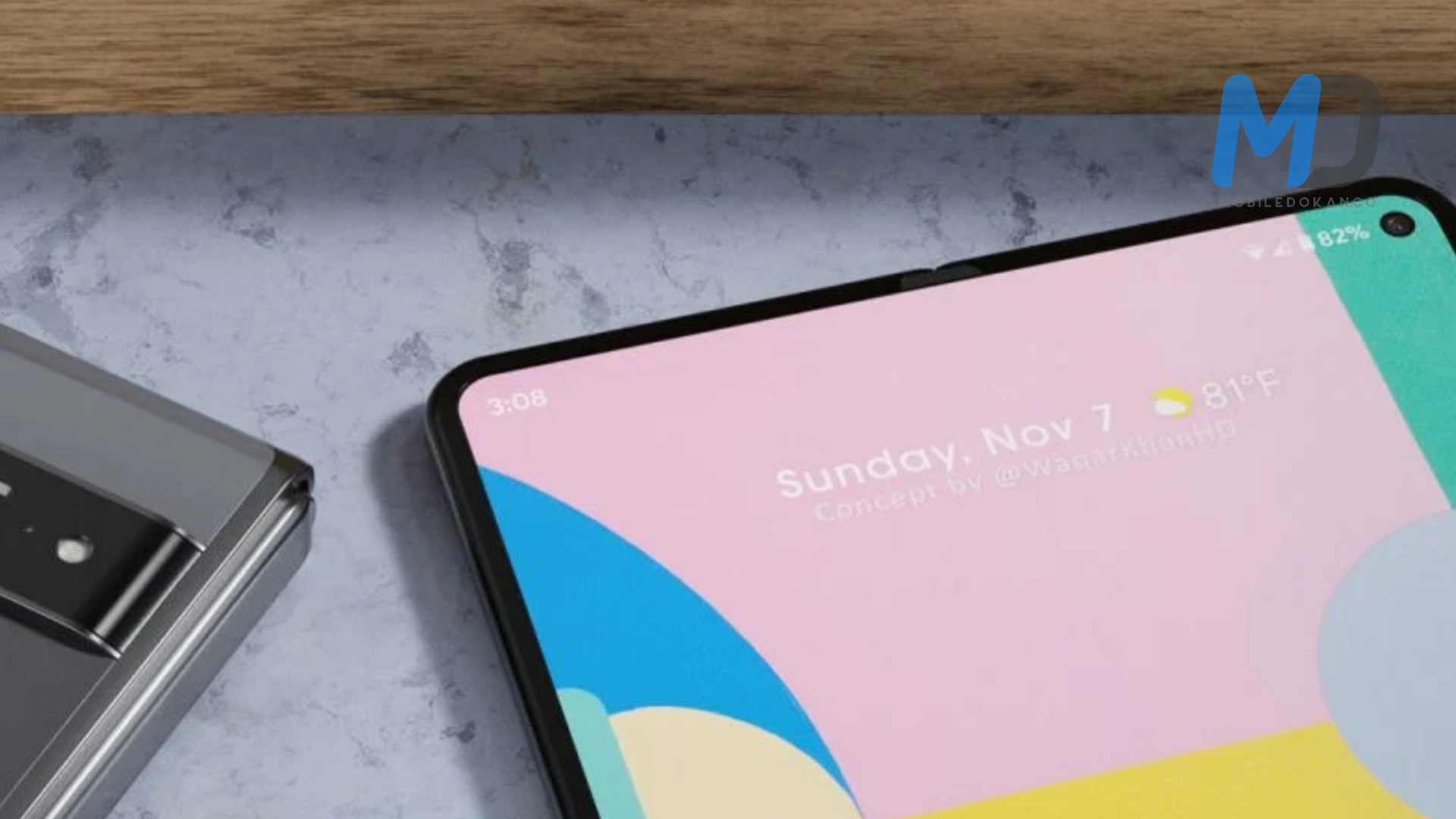 Google Pixel Fold 3D render 2