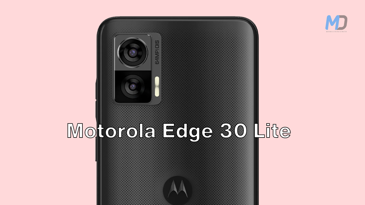 Motorola Edge 30 Lite leaked image just unveils it's design