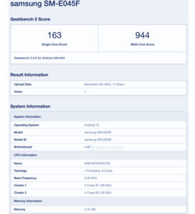 Samsung Galaxy A54 5G And F04s Just Spotted On Geekbench With New Features