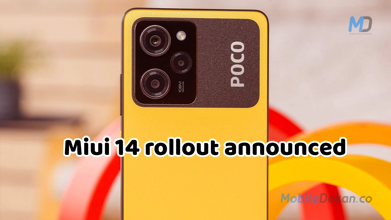 MIUI 14 Update rollout schedule announced for Poco in India featured