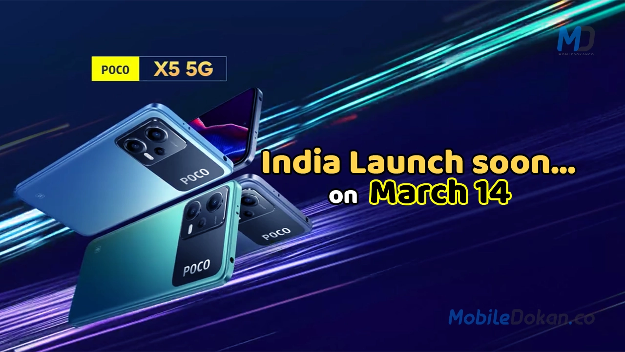 Xiaomi Poco X5 launches on March 14 in India