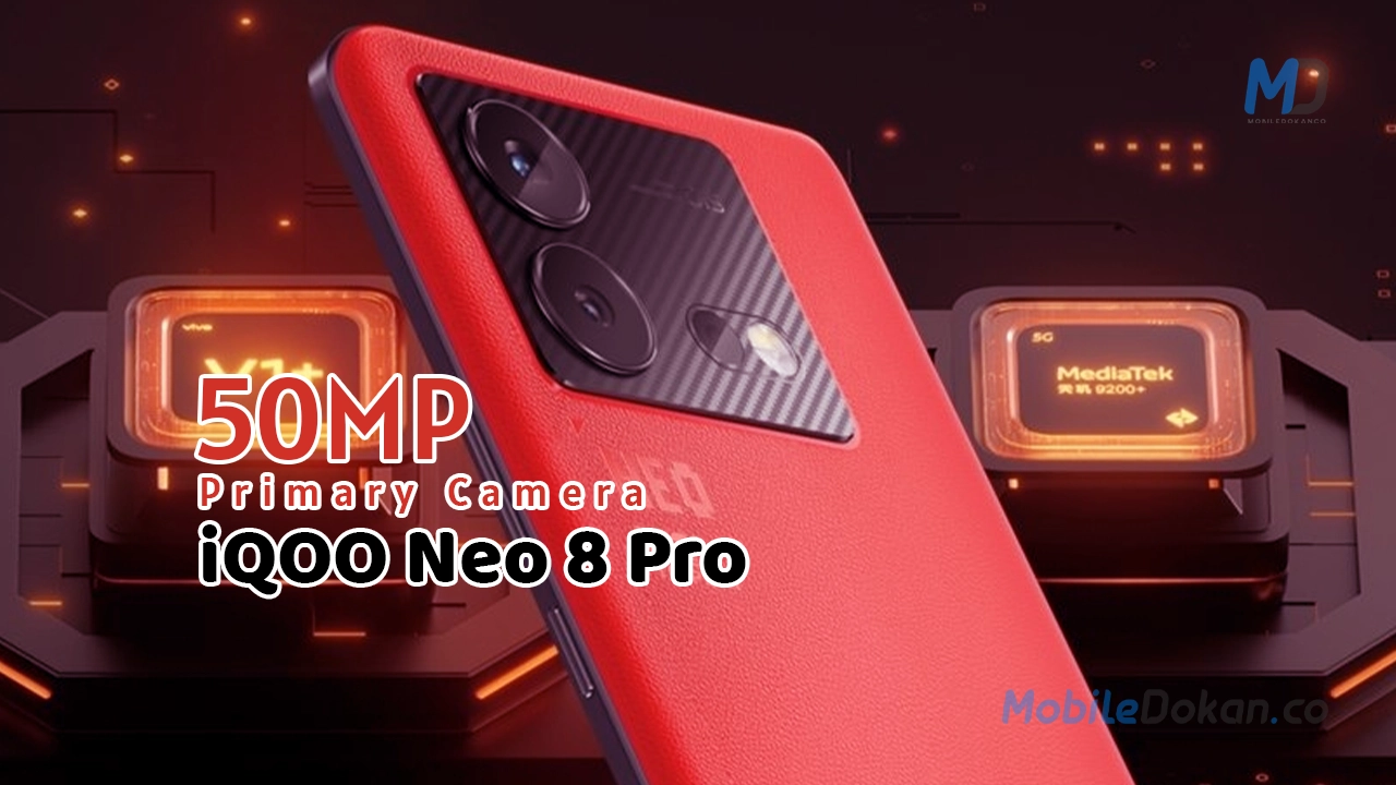 iQOO Neo 8 Pro expected to release with 50 MP primary camera