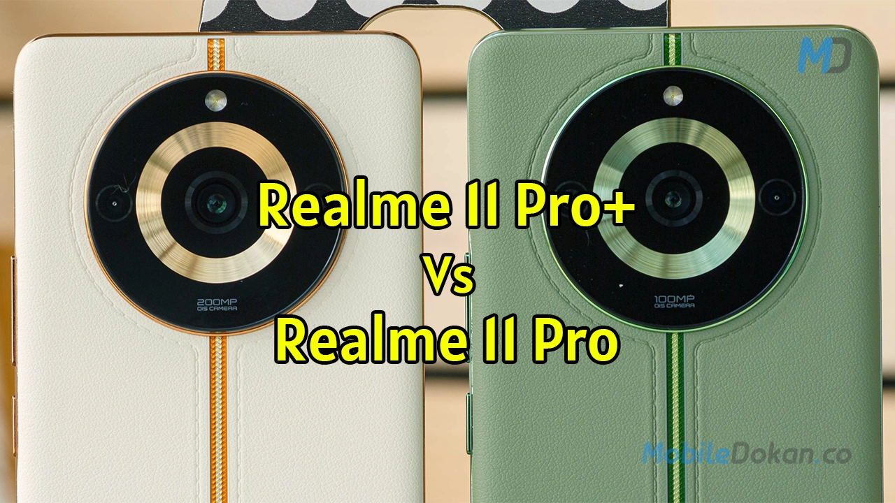 Realme 11 Pro+ vs 11 Pro video comparison released on YouTube