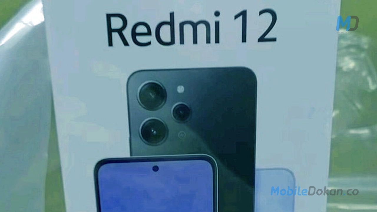 Redmi 12 specification revealed render and retail box surface