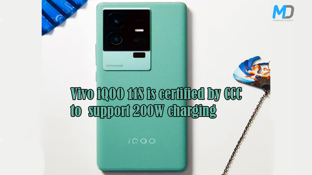 Vivo iQOO 11S is certified by CCC to support 200W charging