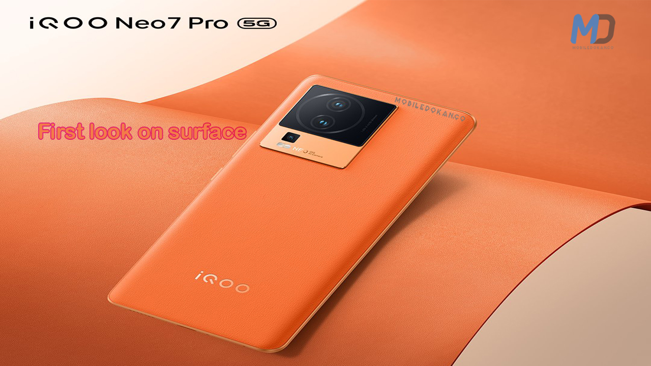 iQOO Neo 7 Pro official image revealed