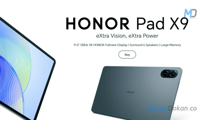 Honor Pad X9 Launched in India: 2K Resolution, Snapdragon 695, 6