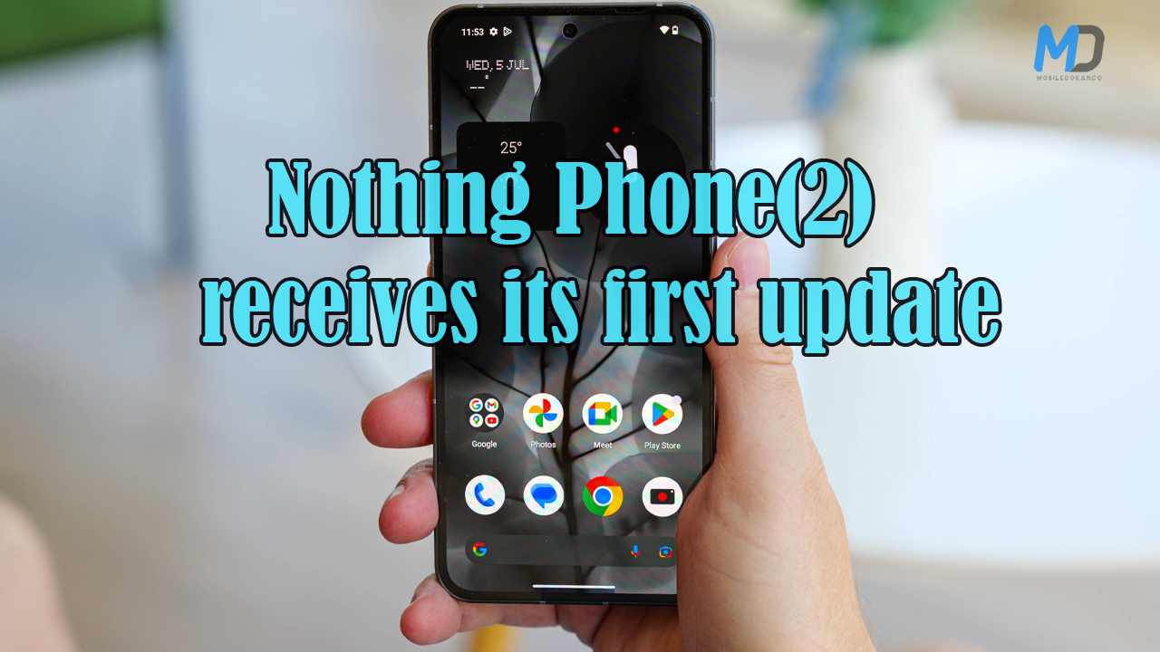 Nothing phone(2) receives a system update brings some camera improvements