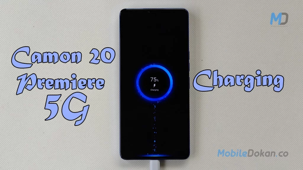 Tecno Camon 20 Premiere 5G battery charging image