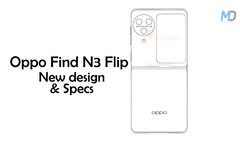 Oppo Find N3 Flip schematic leaked new design and Specification