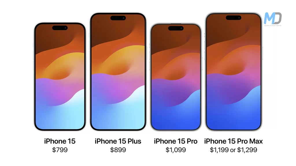 iPhone 15 series pricing