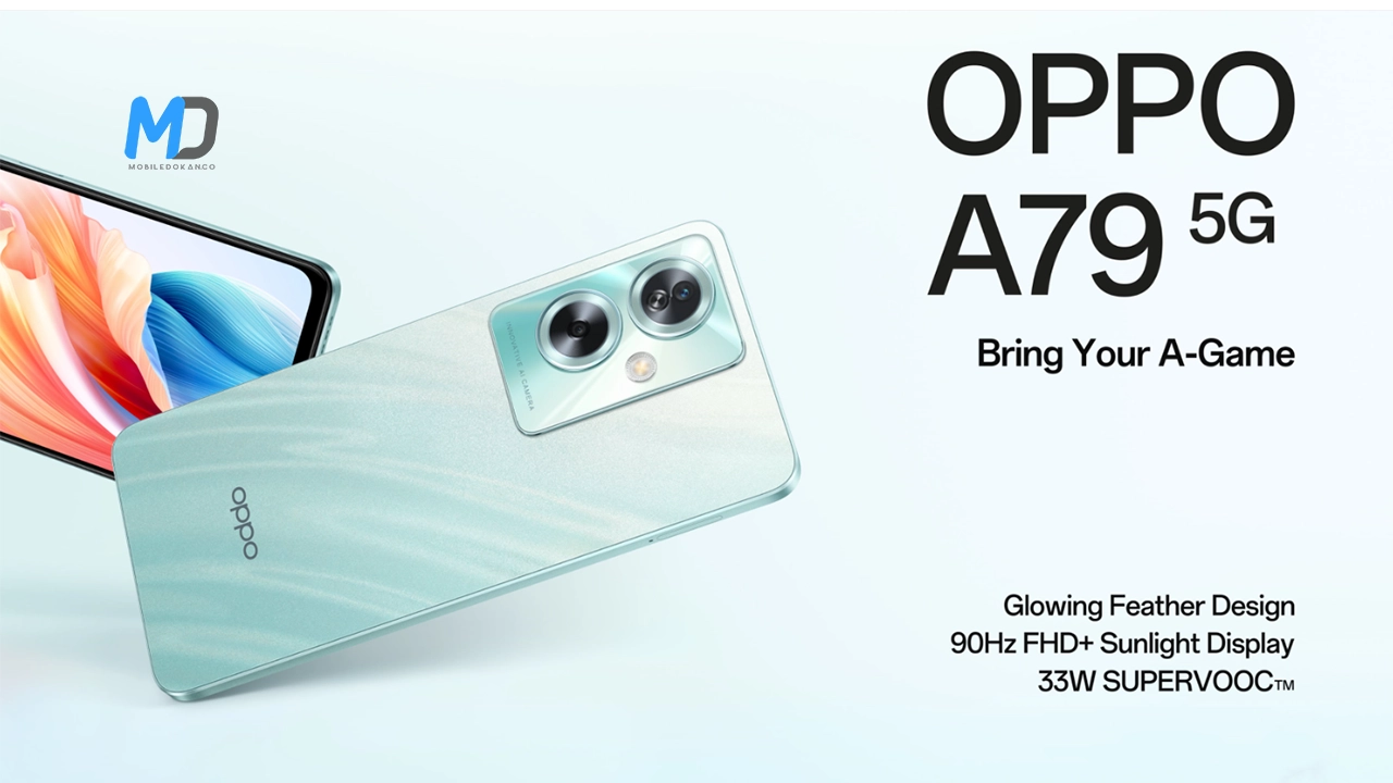 OPPO A79 5G phone with Mediatek processor launched in India. Your thoughts  on price? #OPPO #OPPOA795G #OPPOA79 #5GPhone #Gizinfo