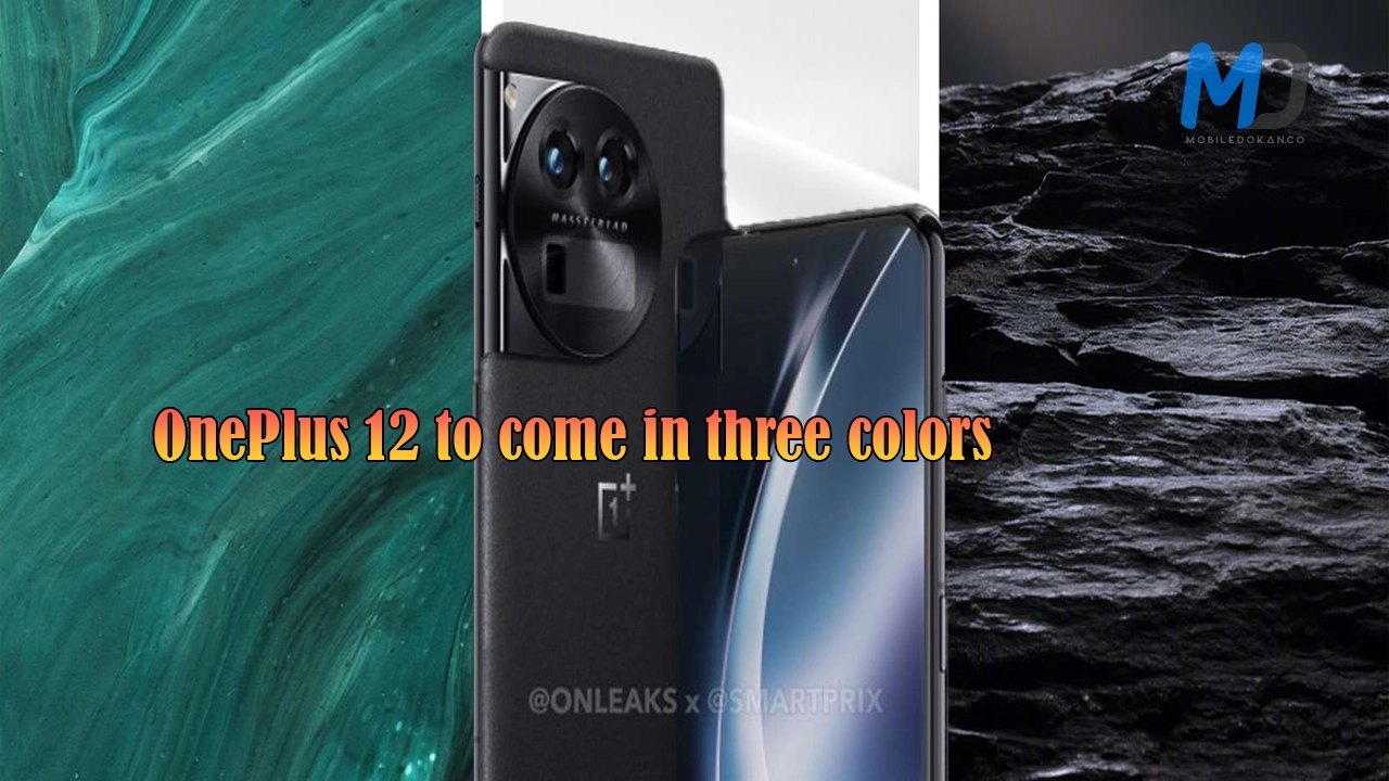 OnePlus 12 will launch in three colors, White, Green, and Black