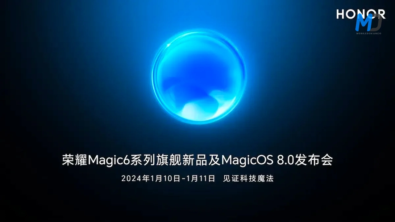 Honor Magic6 series and MagicOS 8.0 to launch on January 10-11