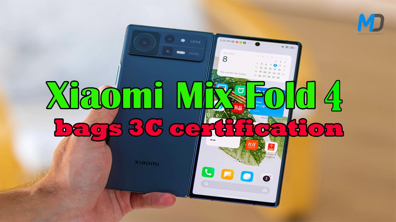 Xiaomi Mix Fold 4 CCC certification confirms 67W fast charging