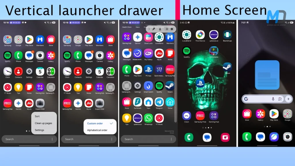 Home Screen and launcher features